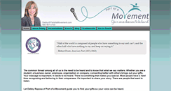 Desktop Screenshot of partofamovement.com